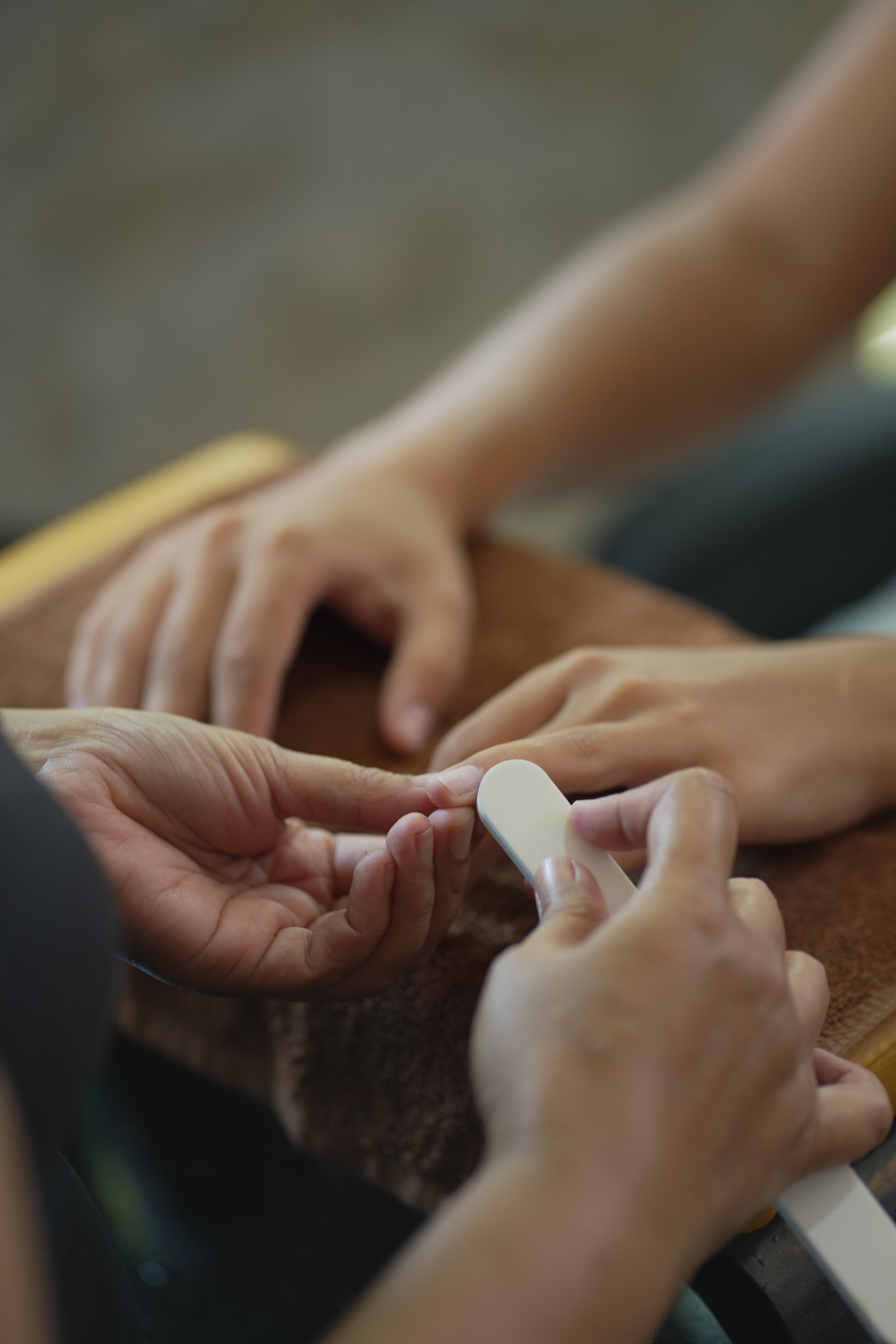 A manicure at Piccolina